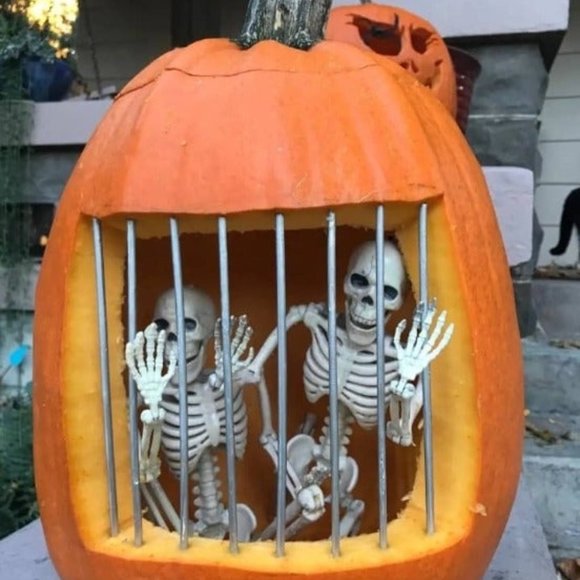 2 Packs 16" Posable Halloween Skeletons, Full Body Posable Joints Skeletons - Picture 1 of 8